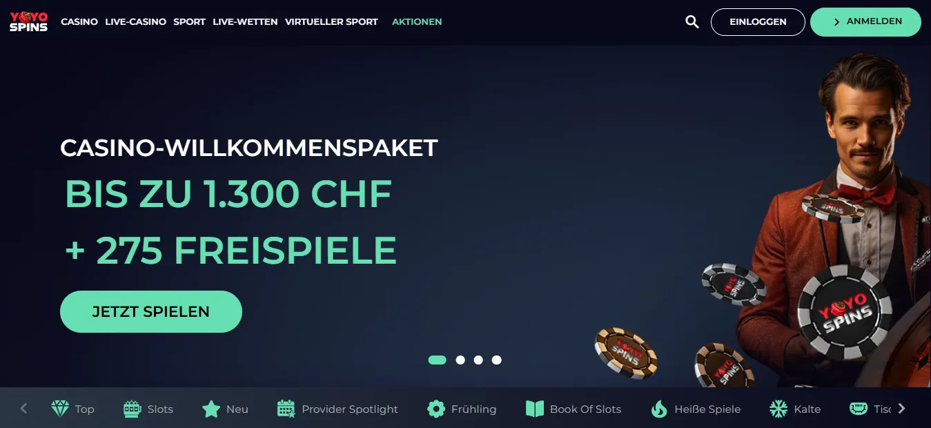 YoyoSpins – Online Casino mit Neosurf im Test